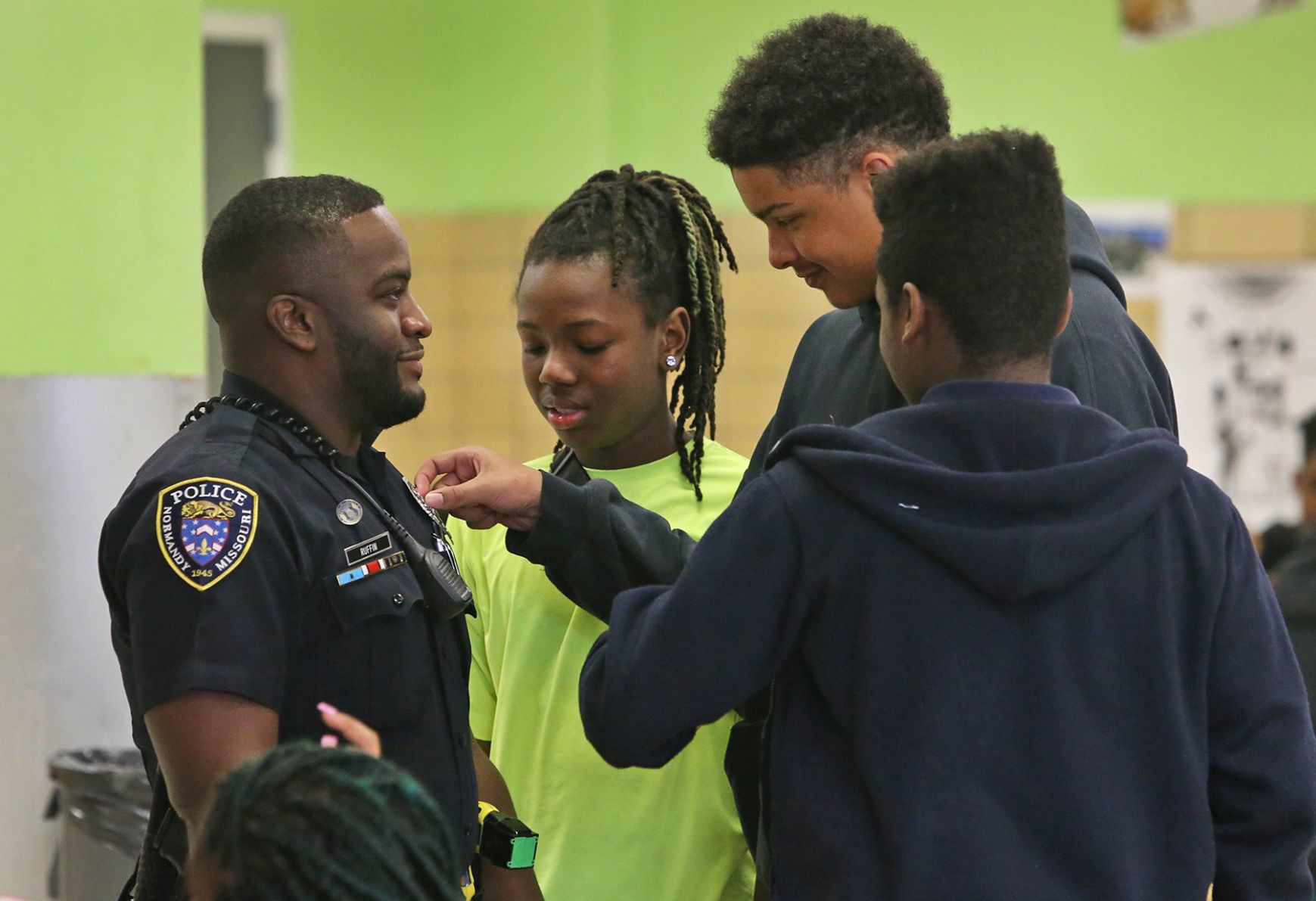 Normandy school resource officer back to his roots